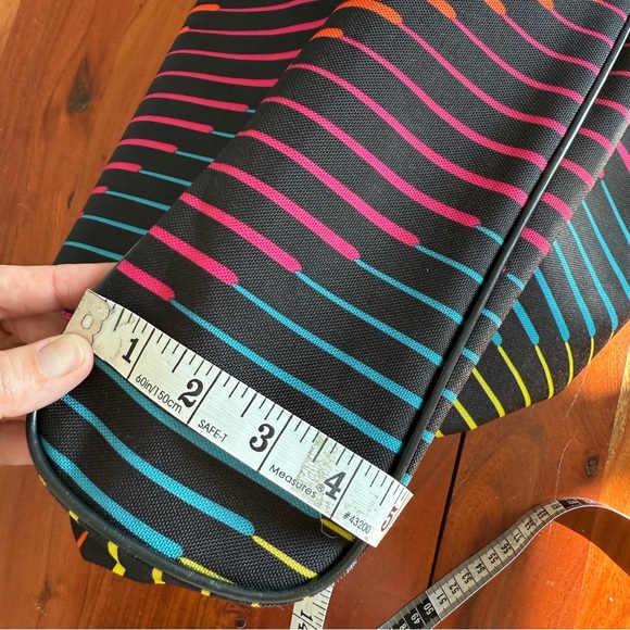 Adidas Multicolor Tote with Neon Green Handles